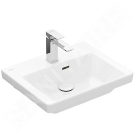 Villeroy & Boch Subway 3.0 - Lavabo 500x400 mm, avec trop-plein, trou pour robinet, blanc alpin 43705001