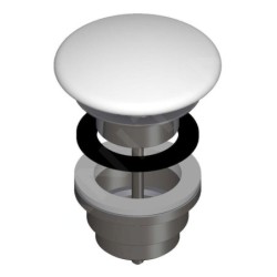 Laufen Accessoires - Bonde de lavabo non-refermable, blanc mat H8981847570001