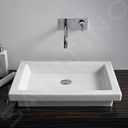 Duravit 2nd floor - Vasque 580x415 mm, sans trop-plein, WonderGliss, blanc 03175800001