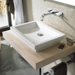 Duravit 2nd floor - Vasque 580x415 mm, sans trop-plein, WonderGliss, blanc 03175800001