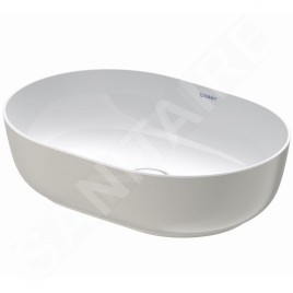 Duravit Luv - Vasque, 500x350 mm, sans trop-plein, WonderGliss, blanc / gris mat 03795023001