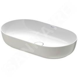 Duravit Luv - Vasque, 700x400 mm, sans trop-plein, WonderGliss, blanc / gris mat 03797023001