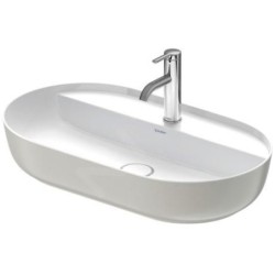 Duravit Luv - Vasque, 700x400 mm, sans trop-plein, avec trou pour robinetterie, blanc / gris satin mat 0380702300