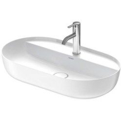 Duravit Luv - Vasque, 700x400 mm, sans trop-plein, avec trou pour robinetterie, WonderGliss, blanc / blanc satin mat 03807026001