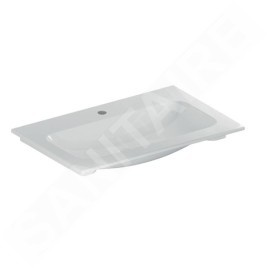 Geberit iCon - Meuble-lavabo 750x480x130 mm, sans trop-plein, avec trou pour robinetterie, blanc 501.844.00.1