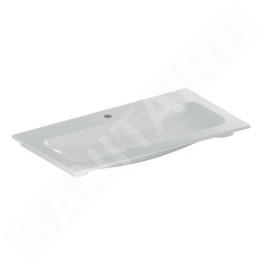 Geberit iCon - Meuble-lavabo 900x480x130 mm, sans trop-plein, avec trou pour robinetterie, blanc 501.845.00.1