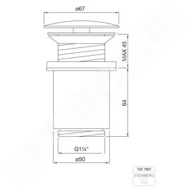 Steinberg 100 - Bonde non-refermable, chrome 100 1691