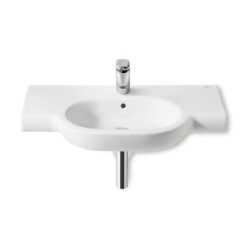 Roca Meridian - Lavabo 850x460 mm, avec trop-plein, trou pour robinetterie, blanc A32724D000