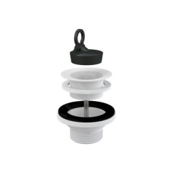 Alcadrain Accessoires - Sortie de lavabo avec bouchon, grille en plastique A32
