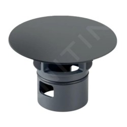 Geberit Accessoires - Cache-bonde pour raccordement de lavabo Clou, noir mat 241.993.14.1