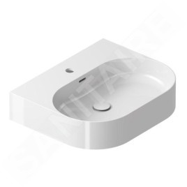 Ravak Ceramic - Vasque, 55x45 mm, avec trop-plein, un trou pour robinetterie, blanc XJX01155004
