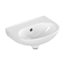 Villeroy & Boch O.novo - Lave-mains 36x28 mm, avec trop-plein, sans trou de robinetterie, blanc alpin 43403601