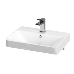 Cersanit Mille - Lavabo 51x38 cm, avec trop-plein, trou pour robinetterie, blanc K675-004