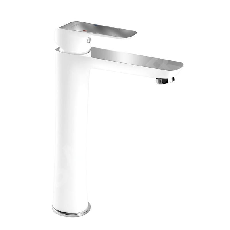 Novaservis Nobless Tina - Mitigeur de lavabo avec vidage, blanc/chrome 38503,1