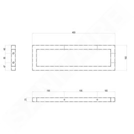 kielle Idolio - Console argent, 49 cm 50524020
