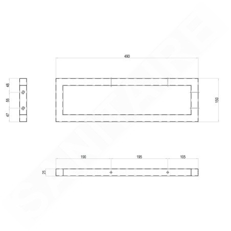 kielle Idolio - Console argent, 49 cm 50524020