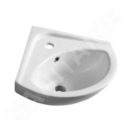 Aqualine Luigi - Lave-mains 337x337 mm, d'angle, blanc FS161