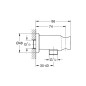 Grohe Rainshower - Fixation murale, chrome 26658000