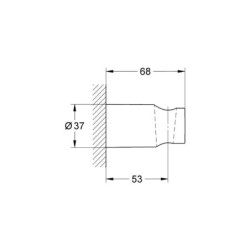 Grohe Tempesta Cosmopolitan - Support mural de douchette, chrome 27594000