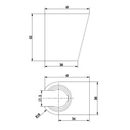 kielle Accessoires - Support mural de douchette, chrome 20901040