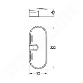 Grohe Vitalio Universal - Étagère pour barre de douche 27725000