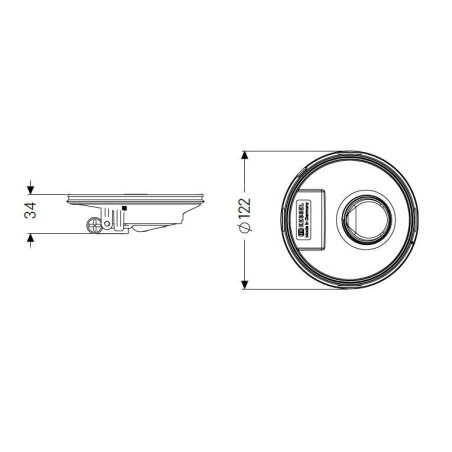 Kessel Accessoires - Bouchon anti-odeur Multistop, diamètre 122 mm 48500