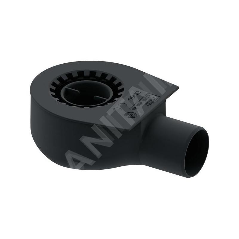 Tece Accessoires - Siphon pour caniveau de sol abaissé, évacuation latérale DN50 650000