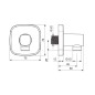 Hansa Living - Coude de raccordement, chrome 51180183