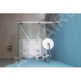 Polysan Easy Line - Porte de douche pliante 800 mm, verre clair EL1980