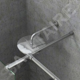 Ravak Walk-In - W SET-Uni Free/Wall, aluminium brillant GWD01000A098