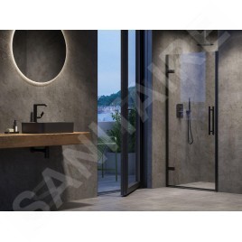 Ravak Cool! - Porte de douche 90x195 cm, noir/verre clair X0VV70300Z1