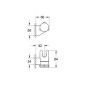 Grohe Tempesta - Support mural de douchette, chrome 27595000