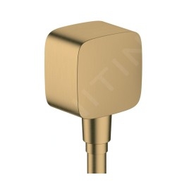 Hansgrohe Fixfit - Coude de raccordement avec clapet anti-retour, bronze brossé 26457140