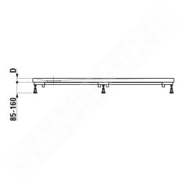 Laufen Solutions - Cadre d'installation pour baignoires Marbond jusqu'aux dimensions 1200x1200 mm H2984410000001