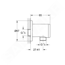 Grohe Vitalio Universal - Coude mural, chrome 26963001