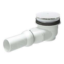 Grohe Garnitures de vidage - Garniture de vidage pour receveurs de douche, sortie horizontale, blanc alpin 49534SH0