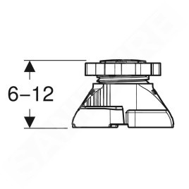 Geberit Accessoires - Set de pieds 12 pièces, hauteur 6-12 cm, pour longueur du bac à partir de 1600 mm 554.952.00.2