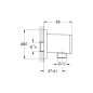 Grohe Relexa - Coude de raccordement mural, chrome 28626000