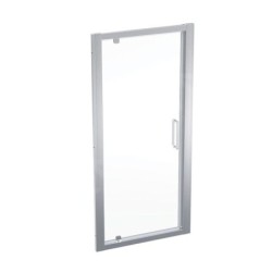 Geberit GEO - Porte de douche, 90x190 cm, argent/verre clair 560.125.00.2