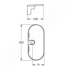 Grohe Vitalio Universal - Étagère pour barre de douche 27725001