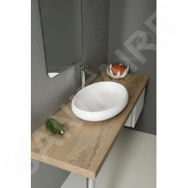 Sapho Thin - Vasque 600x400x112 mm, blanc mat WN213