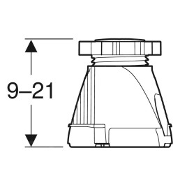 Geberit Accessoires - Set de pieds 12 pièces, hauteur 9-21 cm, pour longueur du bac à partir de 1600 mm 554.953.00.2