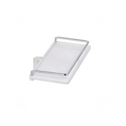 Kludi Cockpit - Tablette pour barre de douche, longueur 200 mm, blanc 6410110-00