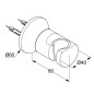Kludi Nova Fonte - Support de douche, chrome 2055205-35