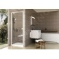 Ravak Pivot - Porte de douche, 761-811 mm, blanc/verre clair 03G40101Z1