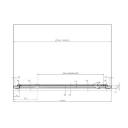 Ravak Pivot - Porte de douche pivotante, 900 mm, blanc/chrome/verre clair 03G70100Z1