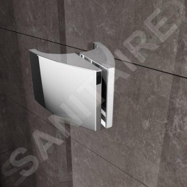 Ravak Pivot - Cabine de douche quart de cercle PSKK3-80, 770-795 mm, verre satiné/clair 37644U00Z1
