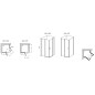Ravak Chrome - Porte de douche CRV2-110, 1080-1100 mm, blanc/verre transparent 1QVD0100Z1