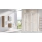 Ravak Chrome - Porte de douche CRV2-110, 1080-1100 mm, blanc/verre transparent 1QVD0100Z1