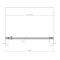 Ravak Chrome - Porte de douche, 875-905 mm, blanc/verre transparent 0QV70100Z1